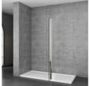 duschspa Duschwand drehbar Flipper-Panel 30/40cm 200cm 8mm ESG Nano Glas Bild 3