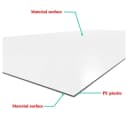 duschspa Duschrückwand 3mm Weiß Wasserdichte Wandpaneele PE-Aluminium Bild 4