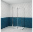 duschspa U-Form Duschkabine 6mm ESG Glas Nano Beschichtung Bild 2