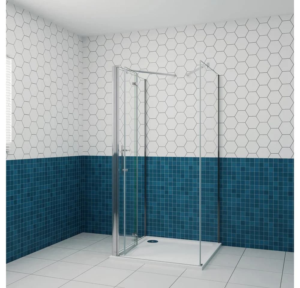 duschspa U-Form Duschkabine 6mm ESG Glas Nano Beschichtung - Bild 3