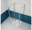 duschspa U-Form Duschkabine 6mm ESG Glas Nano Beschichtung Bild 4