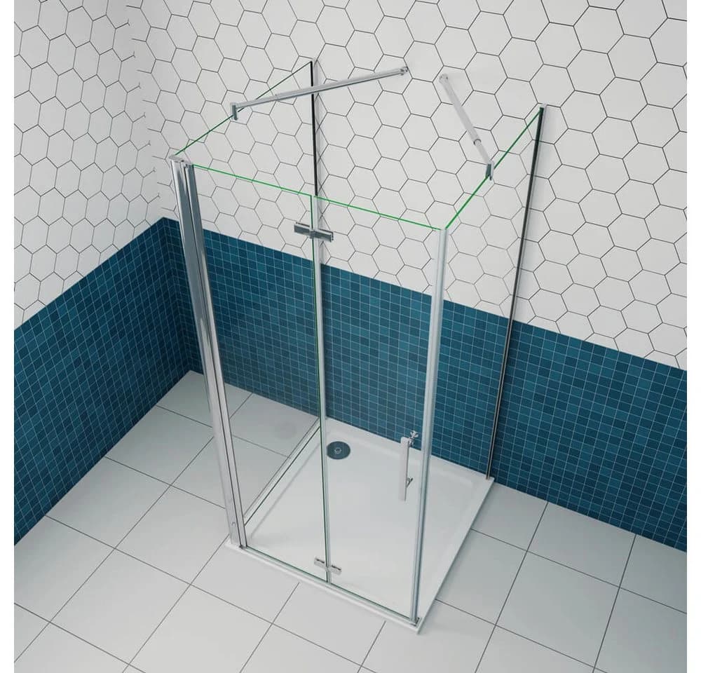 duschspa U-Form Duschkabine 6mm ESG Glas Nano Beschichtung - Bild 4