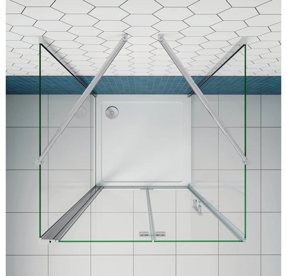 duschspa U-Form Duschkabine 6mm ESG Glas Nano Beschichtung - Bild 5