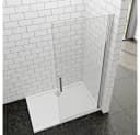 duschspa Duschwand 180cm ESG Glas Drehwand mit Nano-Beschichtung Bild 4