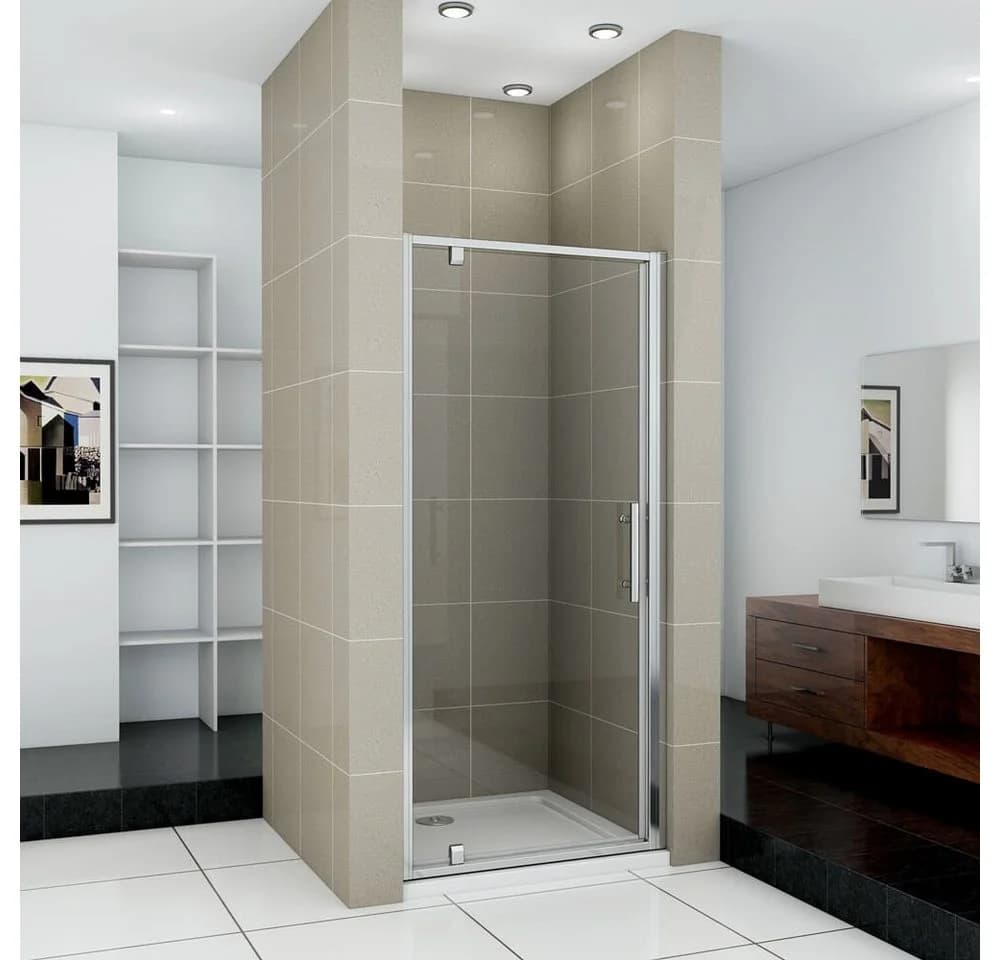 duschspa Dusch-Drehtür 70-100cm ESG Glas verchromt - Bild 2