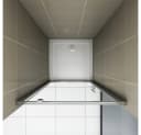 duschspa Dusch-Drehtür 70-100cm ESG Glas verchromt Bild 4