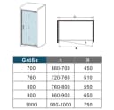 duschspa Dusch-Drehtür 70-100cm ESG Glas verchromt Bild 5