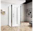 duschspa U-Form Duschkabine mit Sicherheitsglas und Nano-Beschichtung Bild 1