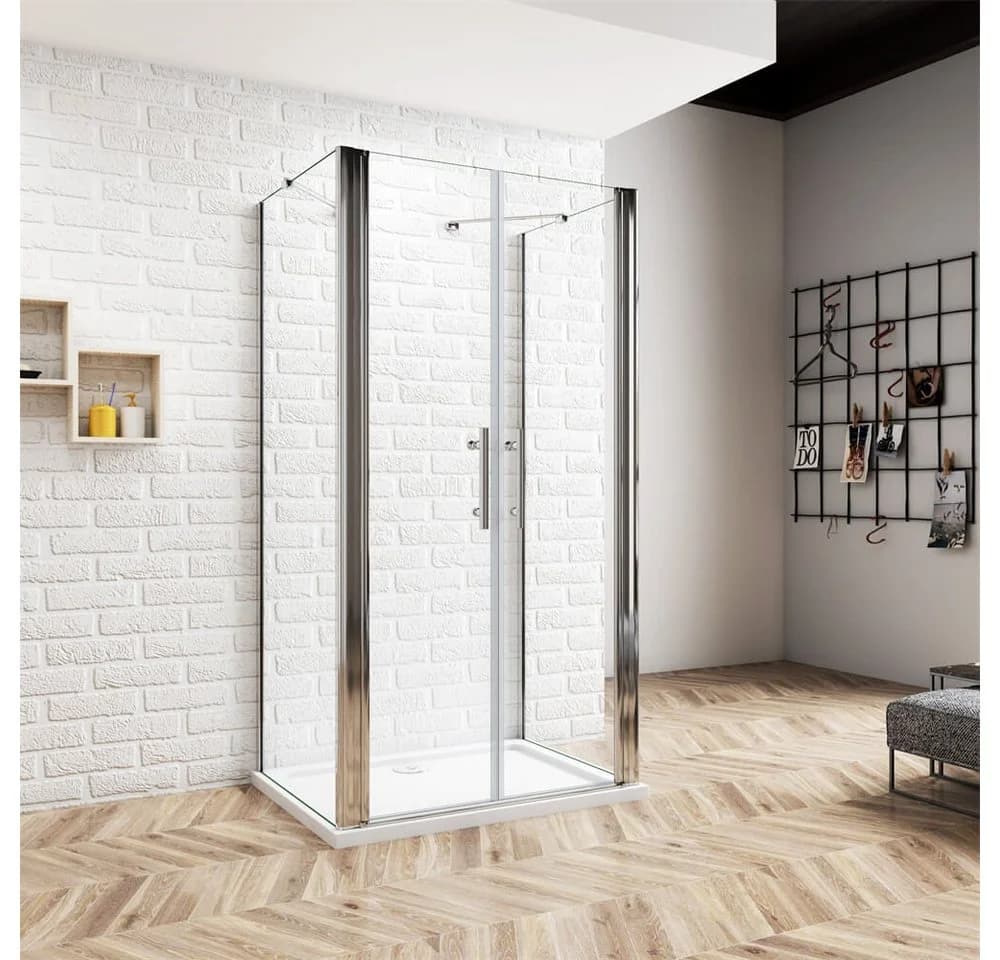 duschspa U-Form Duschkabine mit Sicherheitsglas und Nano-Beschichtung - Bild 2