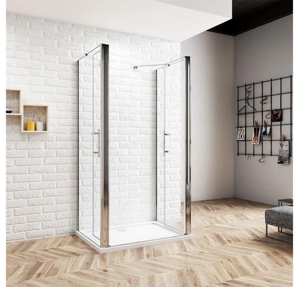 duschspa U-Form Duschkabine mit Sicherheitsglas und Nano-Beschichtung - Bild 3
