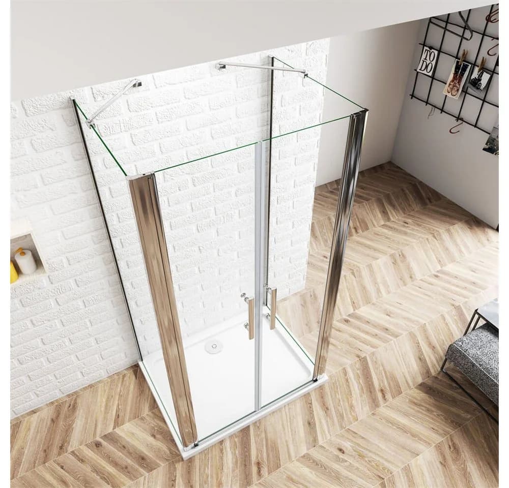 duschspa U-Form Duschkabine mit Sicherheitsglas und Nano-Beschichtung - Bild 4