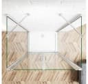 duschspa U-Form Duschkabine mit Sicherheitsglas und Nano-Beschichtung Bild 5