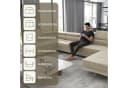 Goldstoff Wohnlandschaft "ASTON" U-Form Beige mit Schlaffunktion & Bettkasten Bild 5
