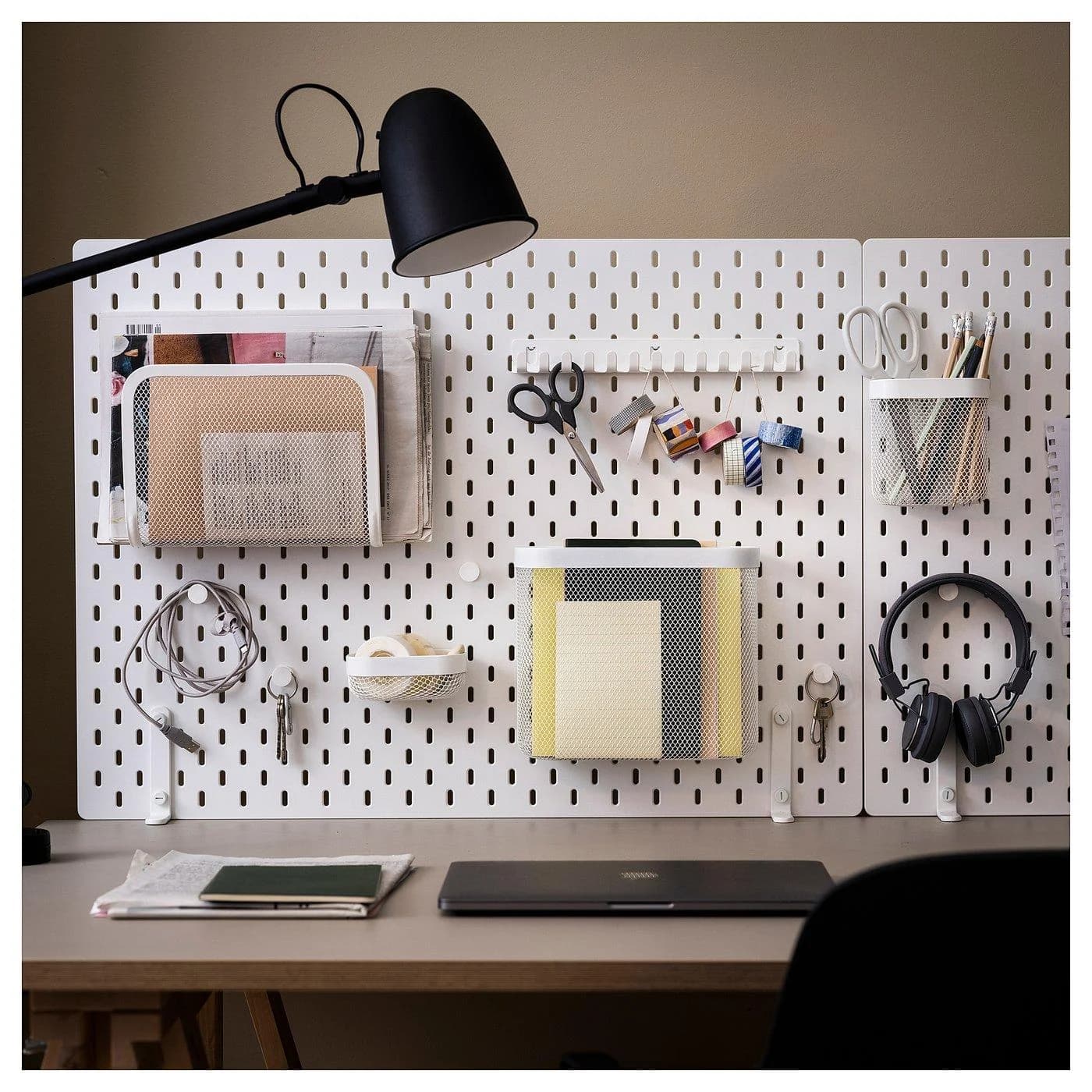 IKEA SKÅDIS Behälter 3er-Set Weiß