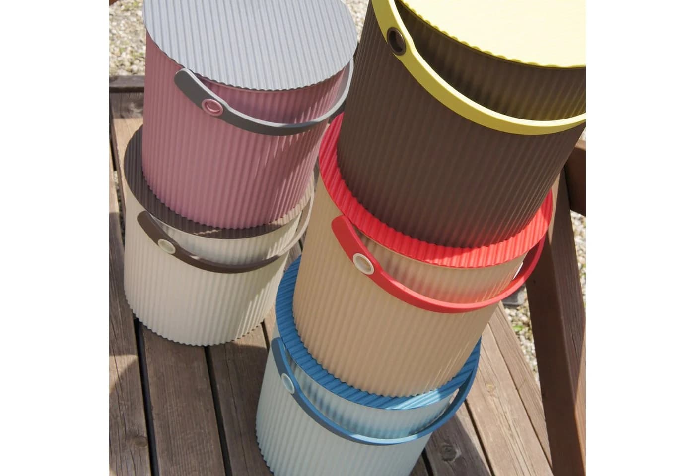 Hachiman Omnioutil Eimer S 8 l Rosé Polypropylen - Bild 3
