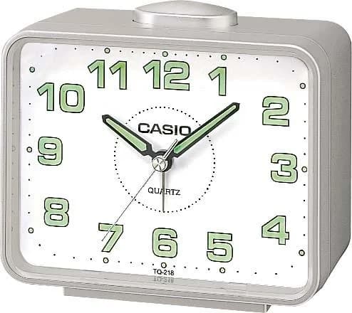 CASIO Quarzwecker TQ-218-8EF Silber Analog Leuchtzeiger - Bild 2