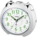CASIO Quarzwecker TQ-369-7EF Silber Weiß Beleuchtung Schlummerfunktion Bild 1