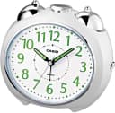 CASIO Quarzwecker TQ-369-7EF Silber Weiß Beleuchtung Schlummerfunktion Bild 2