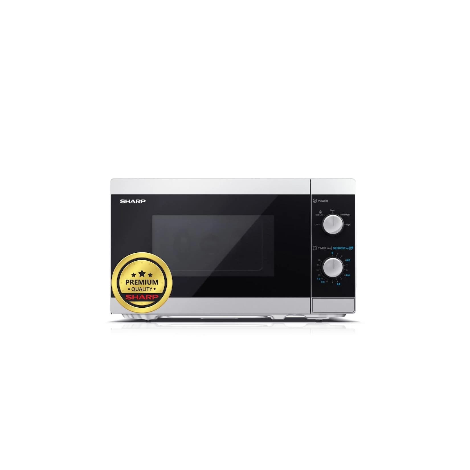 SHARP YC-MS01E-S Mikrowelle 20L 800W Silber Manuell