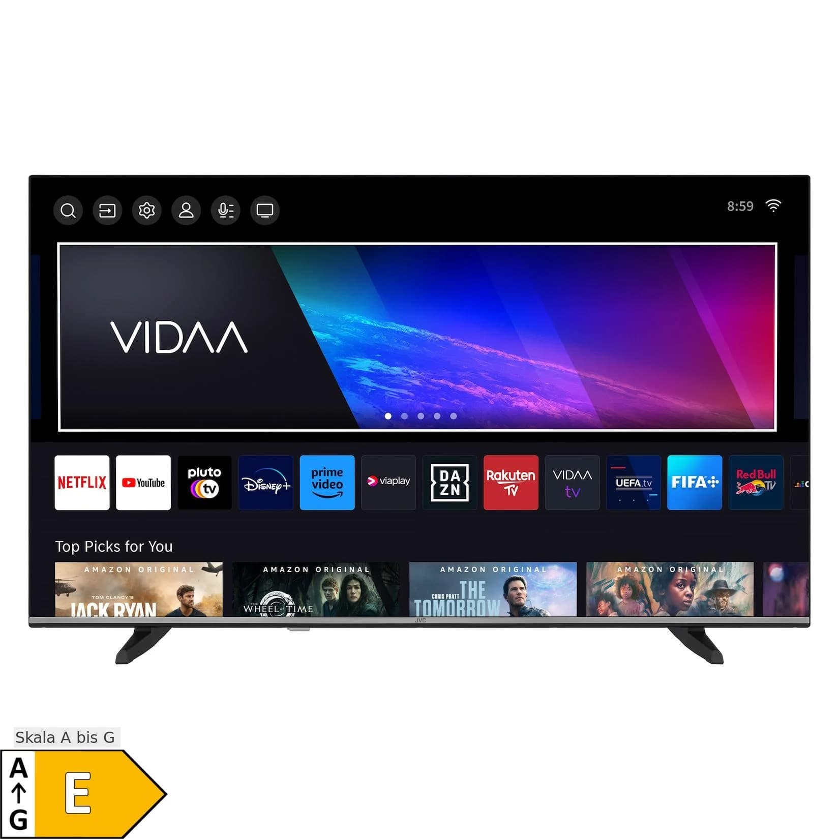 JVC 50 Zoll Smart TV UHD HDR Dolby Vision Triple-Tuner