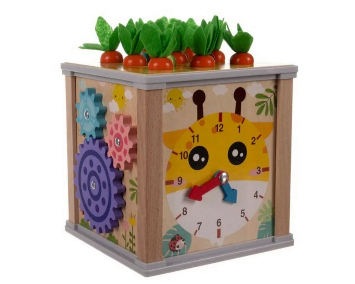 KRUZZEL Lernspielzeug Holzpuzzle Würfel Karottenernte - Bild 5