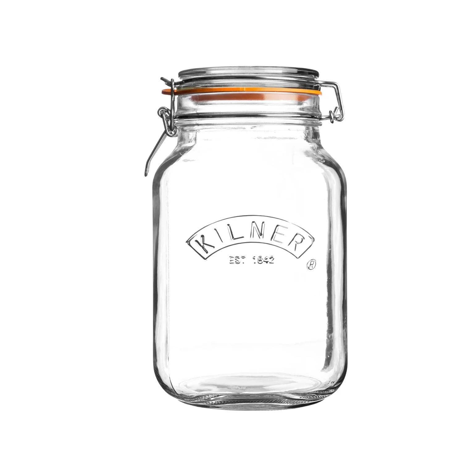 Aufbewahrungsglas KILNER 1,5 Liter Glas Edelstahl