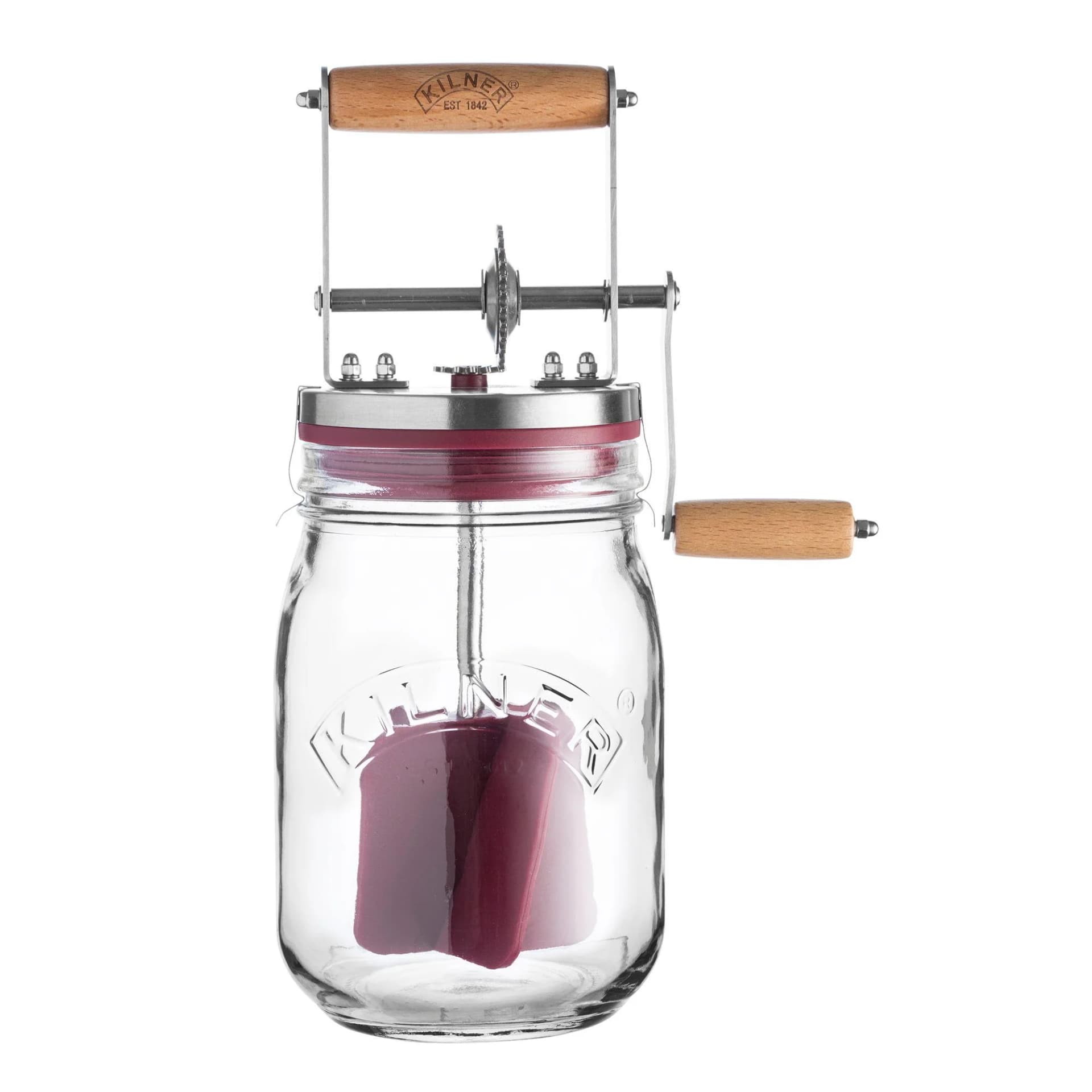 Butterfass KILNER 1 Liter mit Drehkurbel