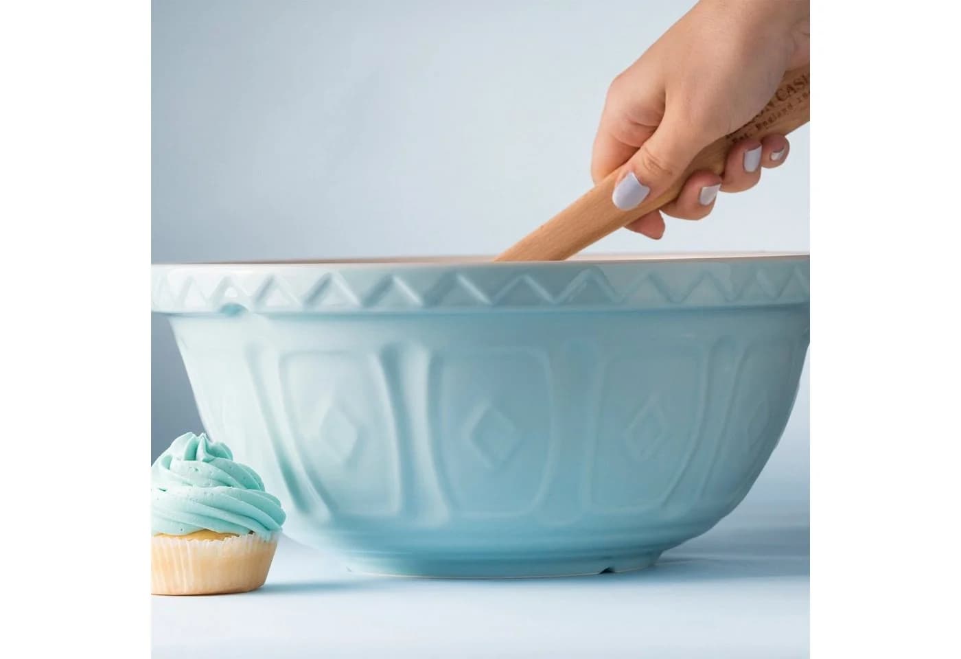 Mason Cash Rührschüssel Blau mit Markantem Muster