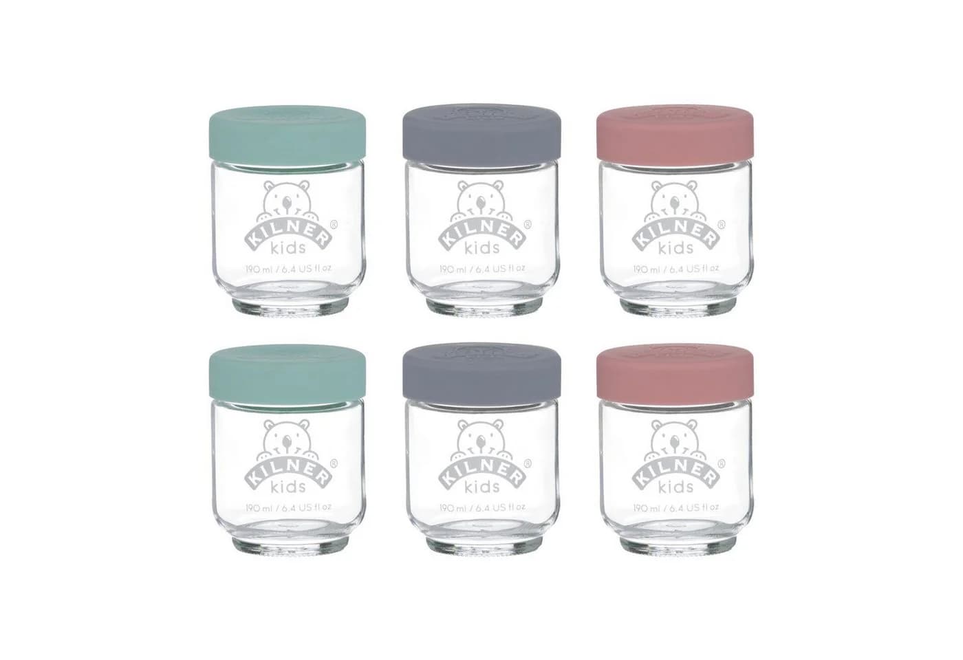 KILNER Aufbewahrungsdose Babygläser 190 ml 6er Set Bunt - Bild 2