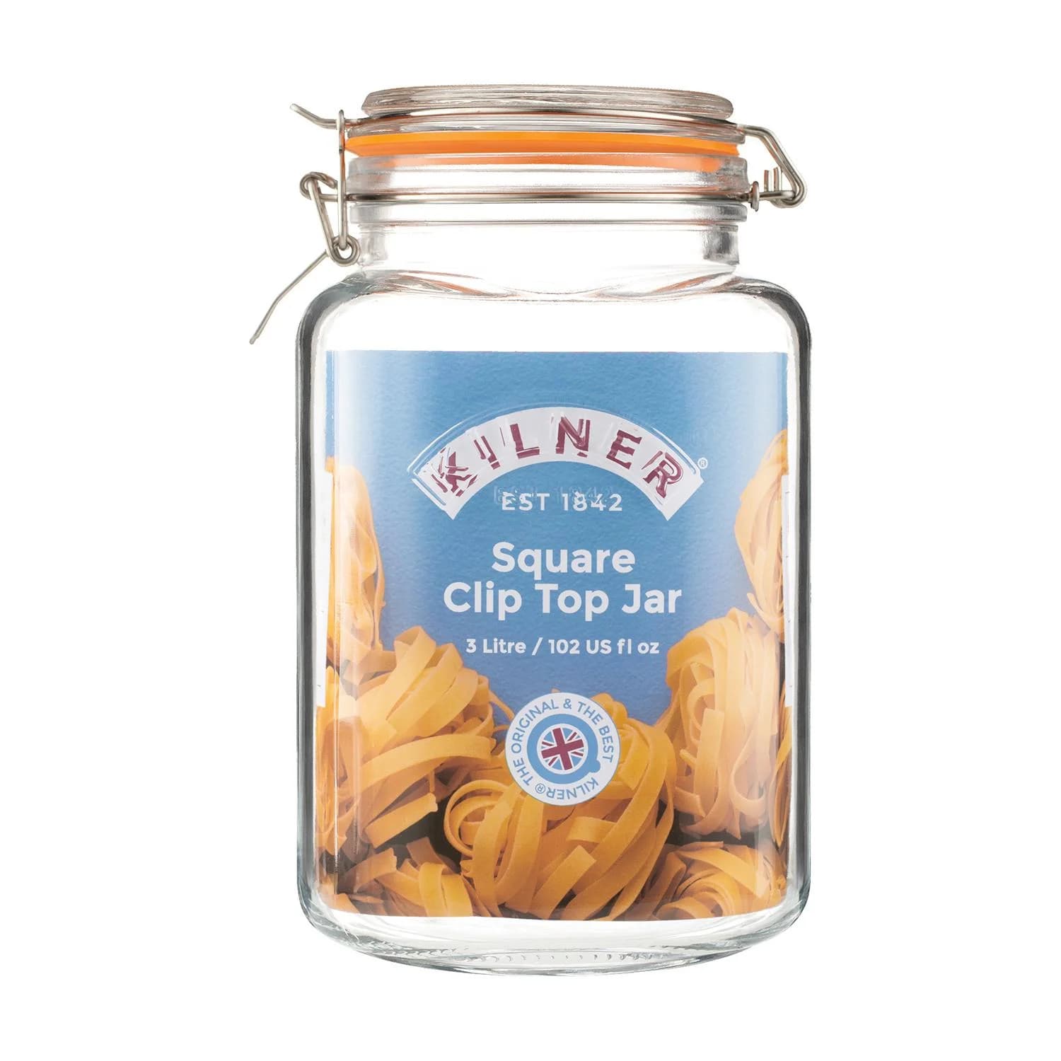 Einkochglas KILNER 3 Liter Glas Edelstahl