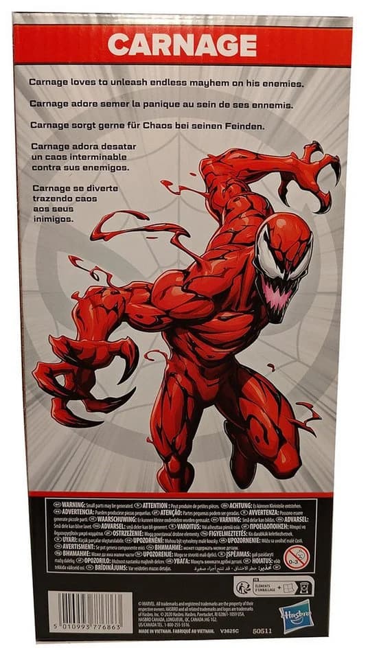 Marvel Spider-Man Carnage Actionfigur 25 cm bunt