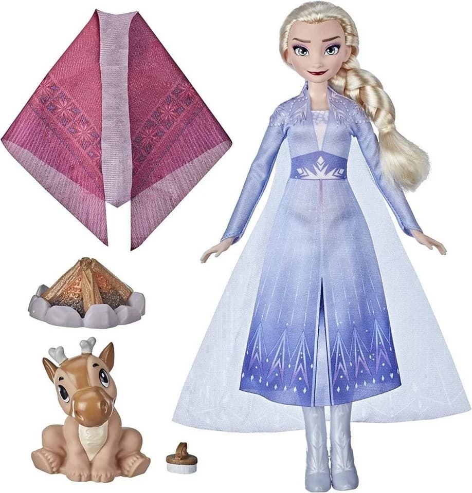 Hasbro Elsa Puppe Disney Frozen 2 Reise-Outfit mit Lagerfeuer - Bild 3