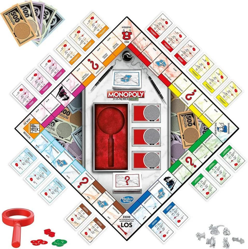 Hasbro Monopoly Falsches Spiel Brettspiel ab 8 Jahren 2-6 Spieler
