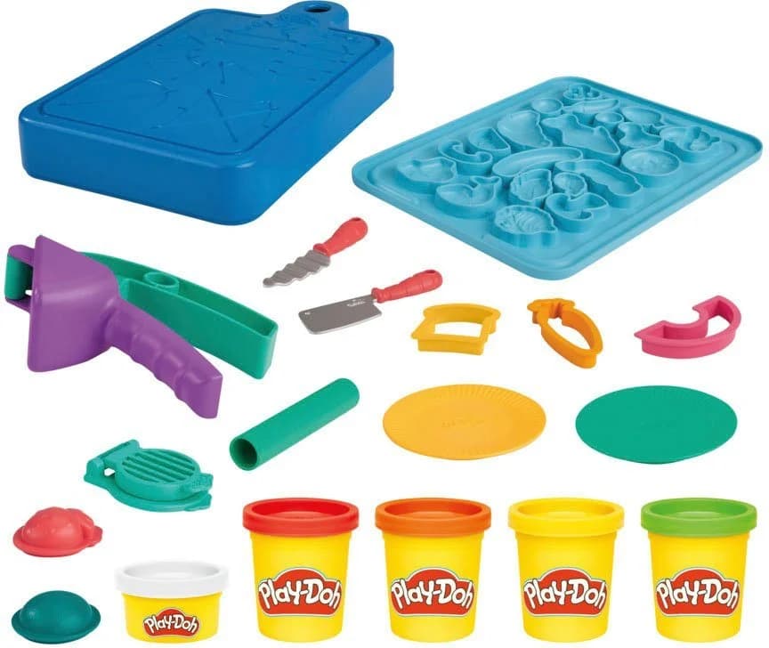 Hasbro Knetform-Set Play-Doh Kleiner Chefkoch Starter-Set Bunt