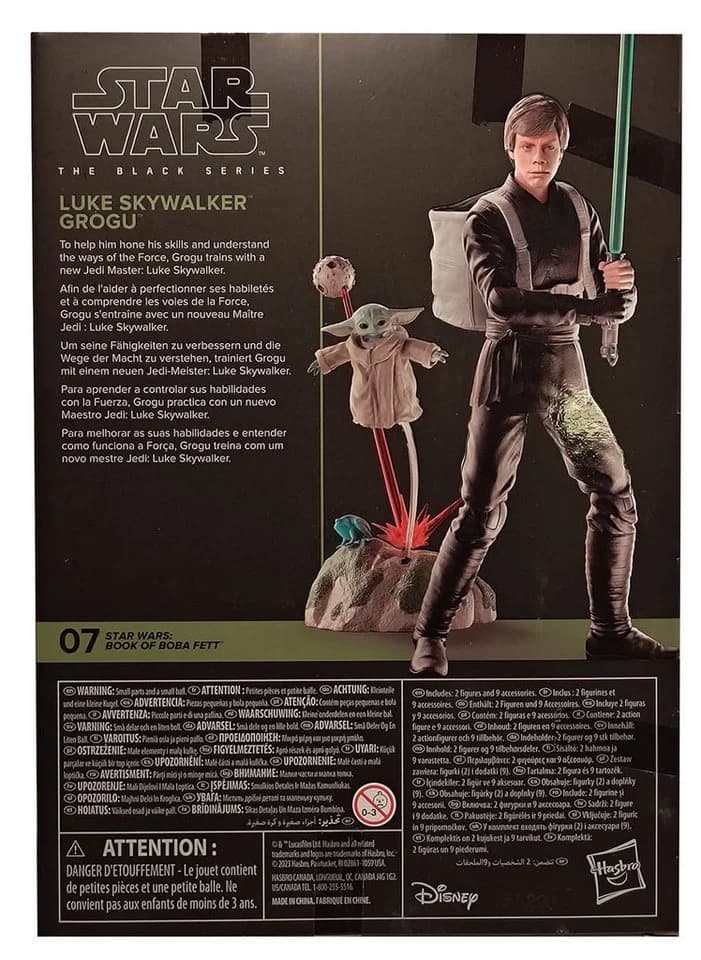 Star Wars The Black Series Luke Skywalker Grogu Actionfigur mit Lichtschwert