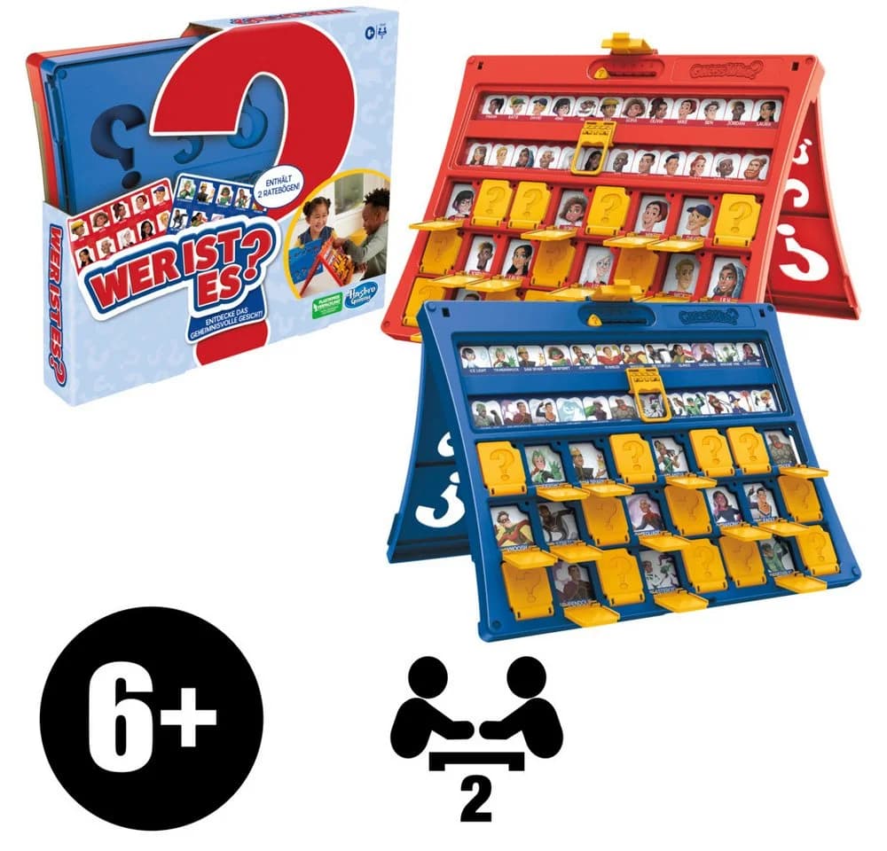 Hasbro Guess Who? Wer ist es? Brettspiel für 2 Spieler ab 6 Jahren - Bild 3