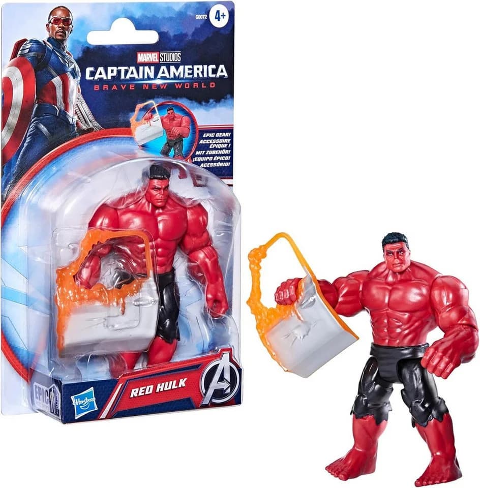 Hasbro Red Hulk Actionfigur Marvel Avengers Epic Hero Series 10 cm