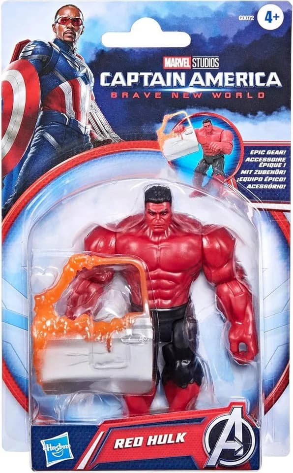 Hasbro Red Hulk Actionfigur Marvel Avengers Epic Hero Series 10 cm - Bild 3
