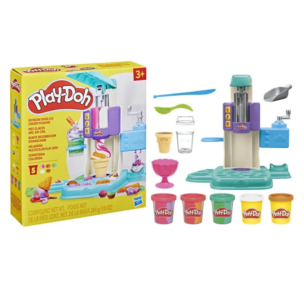Hasbro Play-Doh Knetform-Set Bunte Regenbogen Eismaschine mit Zubehör - Bild 5