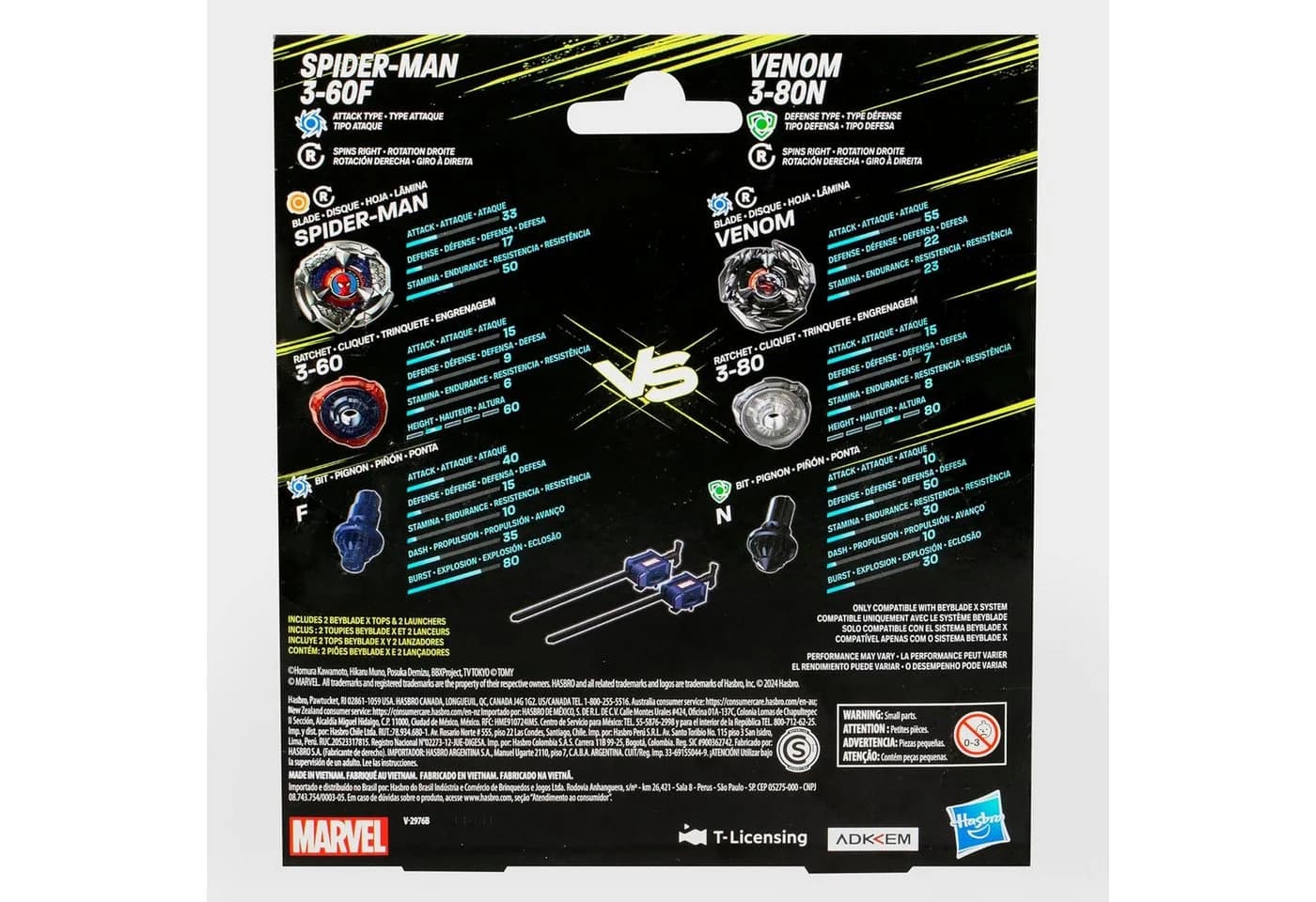Hasbro Beyblade X Marvel Collab Spider-Man vs. Venom 8+