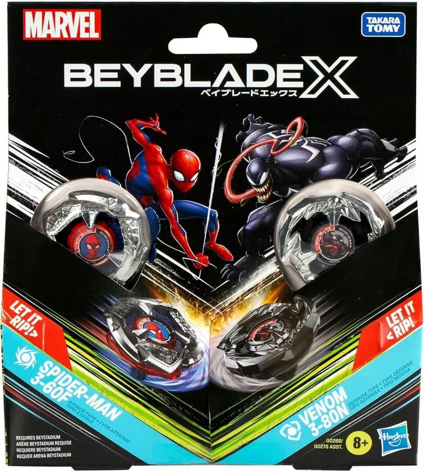 Hasbro Beyblade X Marvel Collab Spider-Man vs. Venom 8+ - Bild 2