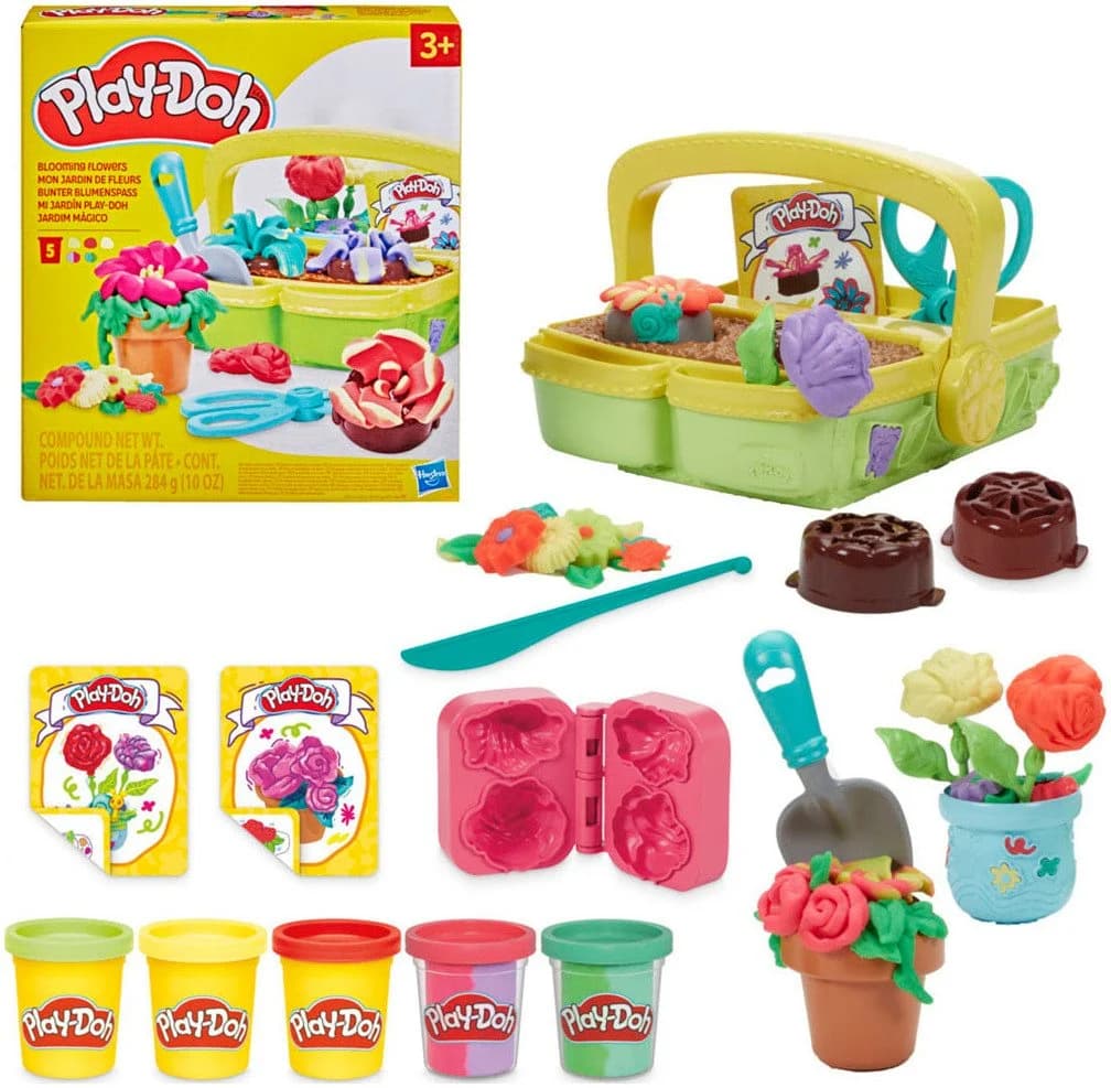 Hasbro Play-Doh Knetform-Set Bunter Blumenspaß mit 5 Dosen - Bild 3