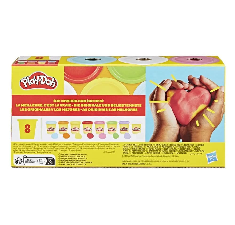 Hasbro Play-Doh Knete Regenbogen Farben 8er Pack - Bild 3