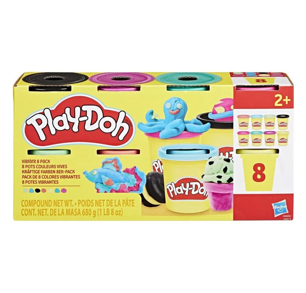 Hasbro Play-Doh Knete 8er Pack Kräftige Farben