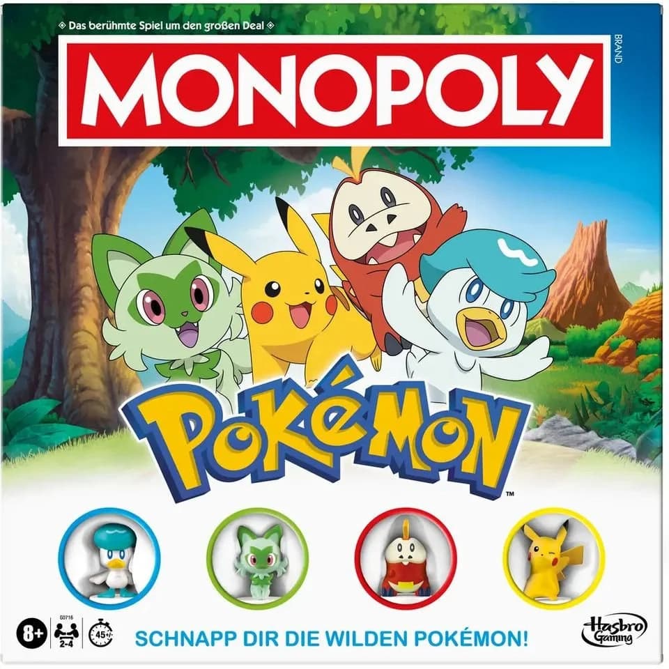Hasbro Monopoly Pokémon Brettspiel mit 4 Spielfiguren - Bild 2
