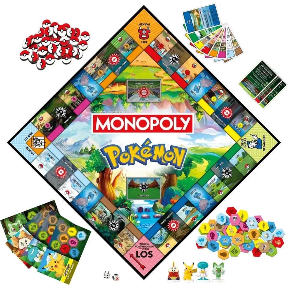 Hasbro Monopoly Pokémon Brettspiel mit 4 Spielfiguren - Bild 4