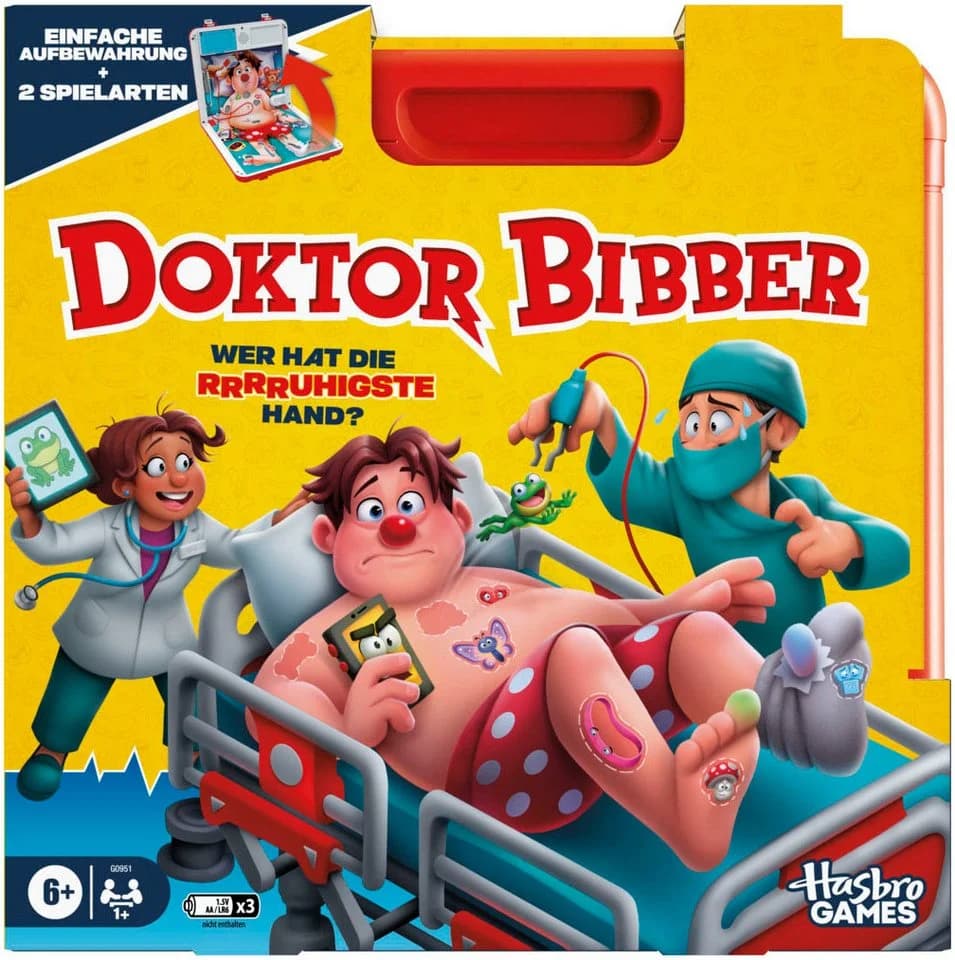 Hasbro Spiel Doktor Bibber - Kinderspiel mit 2 Modi & Tragebox - Bild 2