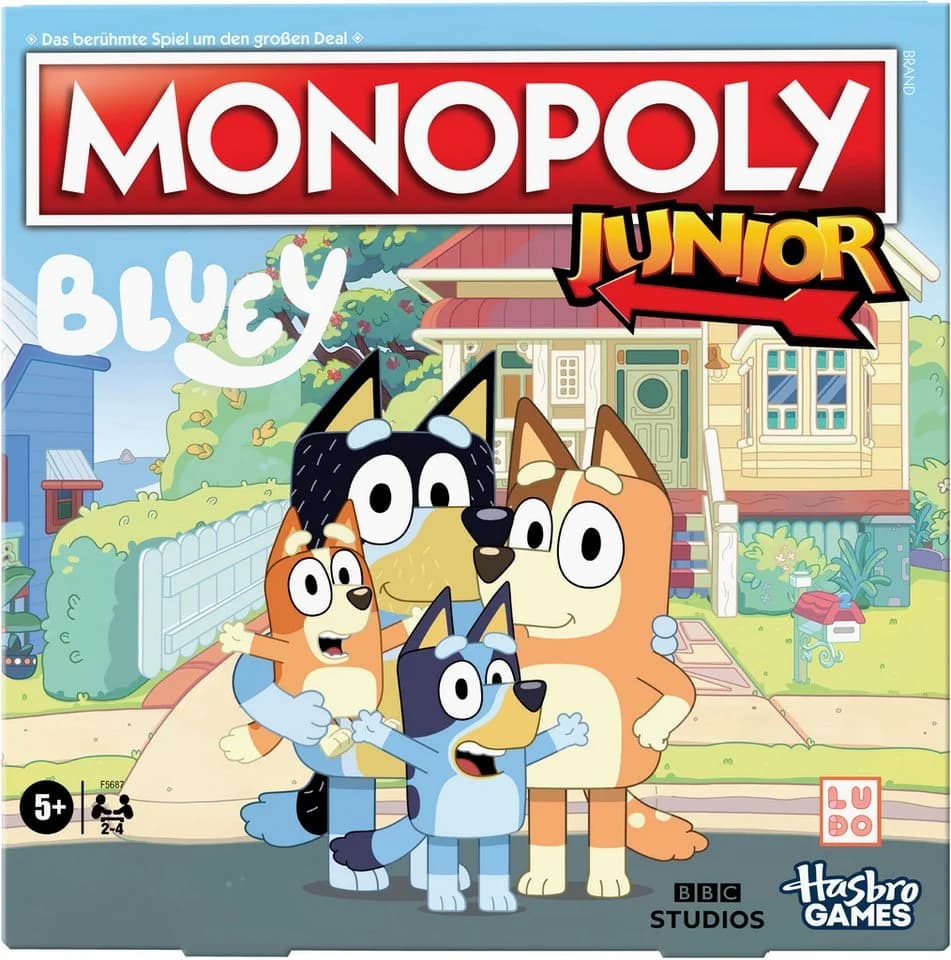 Hasbro Monopoly Junior Bluey Edition Kinderspiel - Bild 2