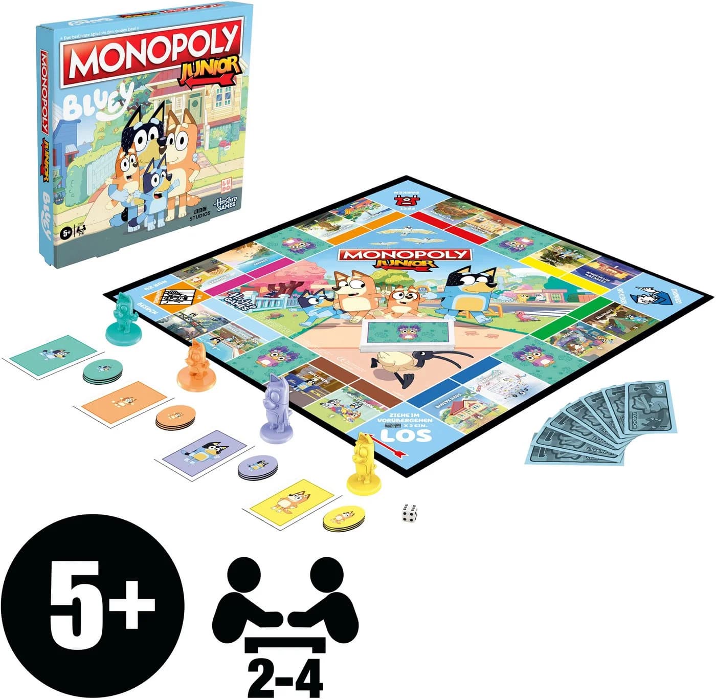 Hasbro Monopoly Junior Bluey Edition Kinderspiel - Bild 5