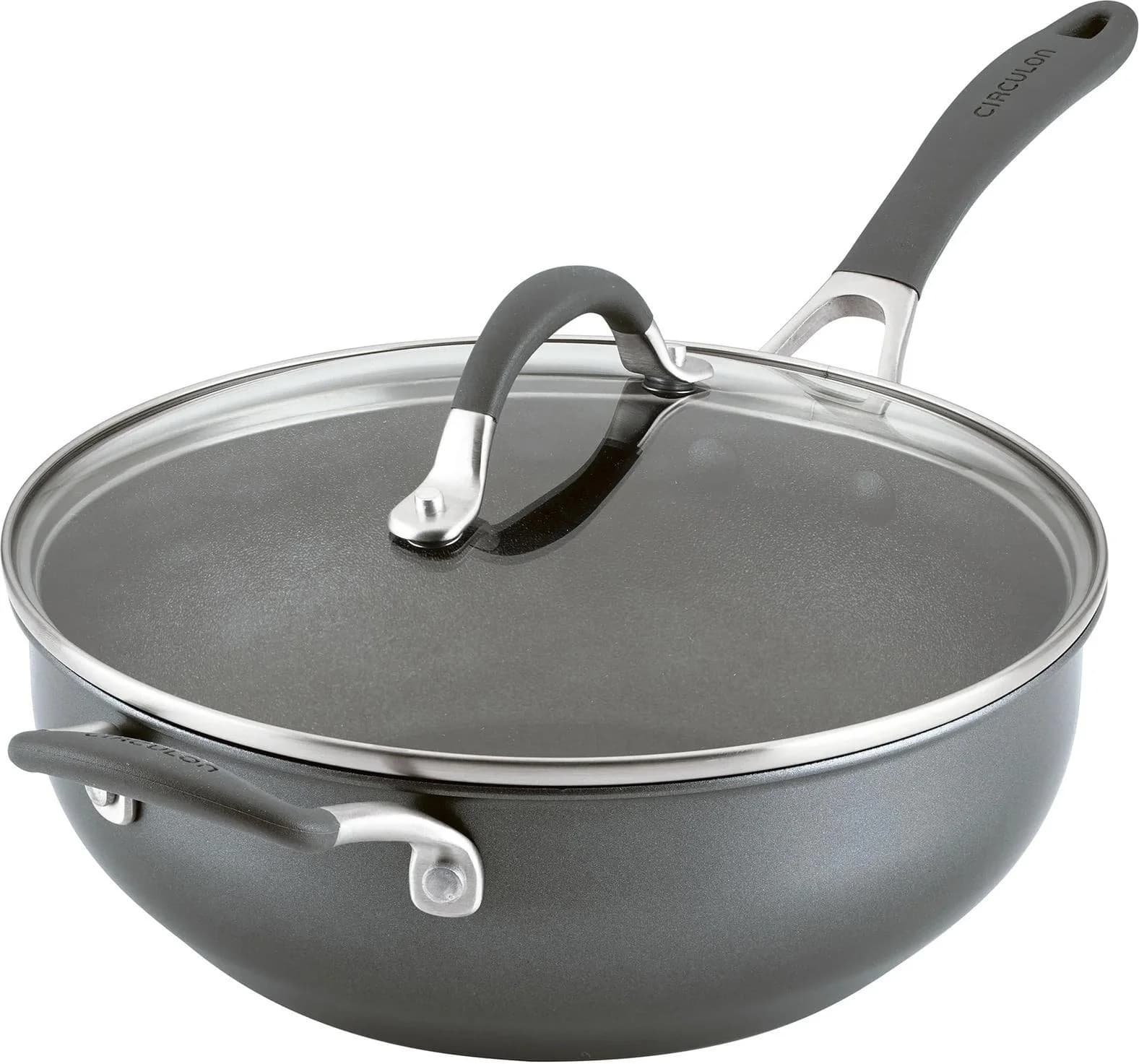 Circulon A1 Servierpfanne 26 cm mit Gegengriff, anthrazit